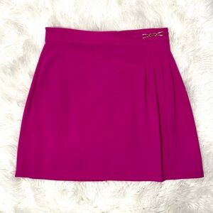 Stitches Fuchsia Mini Skirt with Gold Accent STITCH COLLECTION is the Brand .